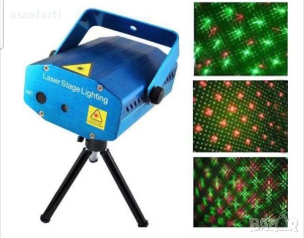 Мини дискотечен лазер с ефектни светлини на точки , OEM, снимка 1 - Други - 43302456