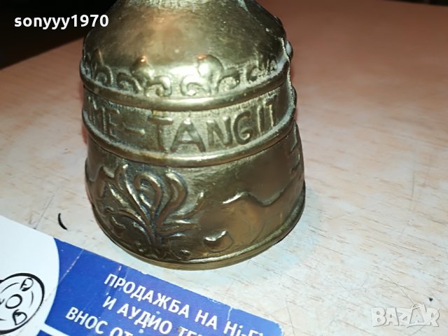 камбана-10х7см мед/месинг внос германия 2107211223, снимка 9 - Антикварни и старинни предмети - 33584324