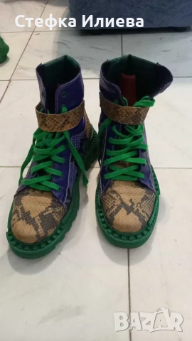 Дамски кубинки естествена кожа