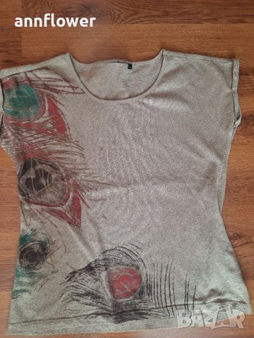 Тениска със златисти нишки, снимка 1