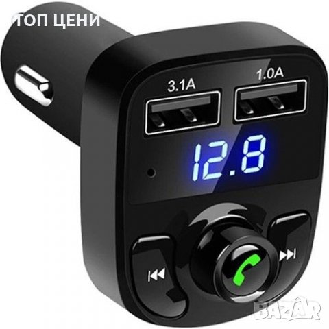Bluetooth FM предавател X8 за ползване в автомобил, снимка 2 - Друга електроника - 28726711