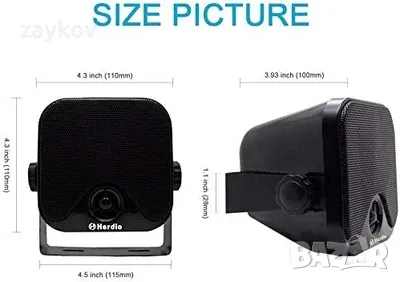 4" водоустойчиви Bluetooth високоговорители, снимка 4 - Тонколони - 48789754