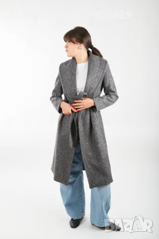 Дамско Палто James coat - Сив Меланж, снимка 6 - Палта, манта - 47377536