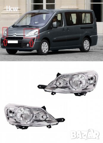 Фар електрически с моторче за Citroen Jumpy, Toyota Proace, Fiat Scudo, Peugeot Expert 2007 -