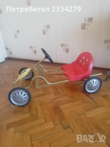 Стара децка количка с педали, 1970год. , снимка 6 - Антикварни и старинни предмети - 47647621