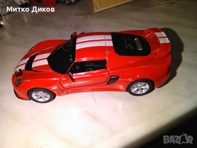 2012 Lotus Exige S Toy Car Kinsmart 1/32 колекционерска количка, снимка 5 - Колекции - 50517950