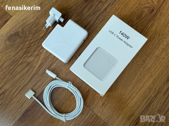 ЧИСТО НОВО Зарядно за лаптоп Type C 140W Apple MacBook Pro + кабел MagSafe 3, снимка 1 - Кабели и адаптери - 48866546