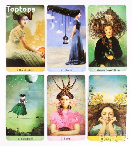 Таро&оракул карти:Tarot of Mystical Moments&Oracle of Mystical Moments, снимка 6 - Карти за игра - 34704763