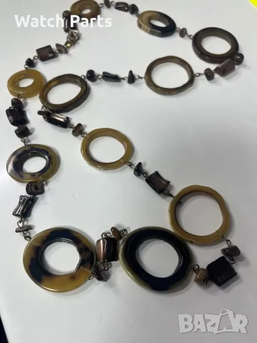 Стари колиета акрил / тигрово око / черупки, снимка 9 - Други - 48699466