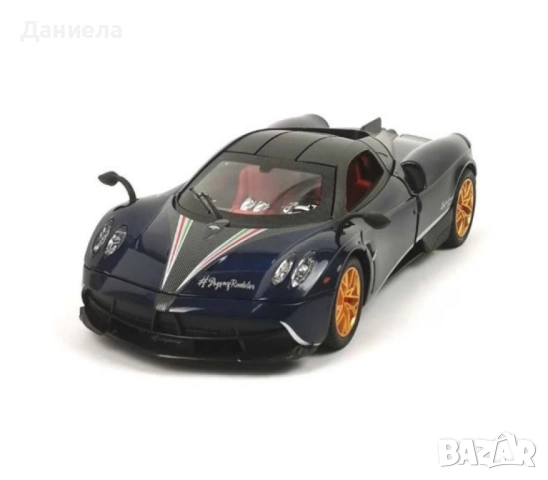 Метална количка Pagani с пушек, звук и светлина, снимка 8 - Коли, камиони, мотори, писти - 52017752
