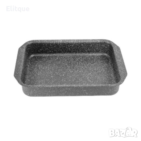 Тава за печене с мраморно незалепващо покритив, 35x24,5x5,5 см, снимка 7 - Съдове за готвене - 52901447