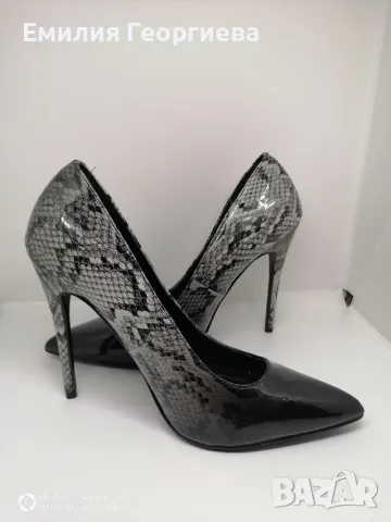 Дамски обувки на ток с змийски принт- 40- 41 номер  , снимка 7 - Дамски обувки на ток - 49199081