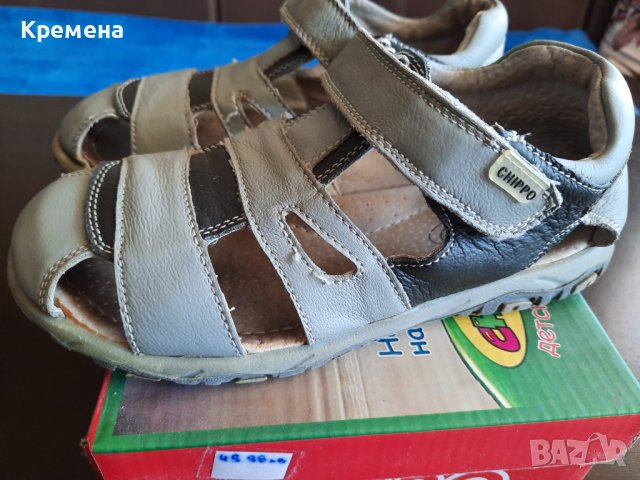 сандали за момче, ест. кожа, н.34, CHIPPO, снимка 5 - Детски сандали и чехли - 36787504