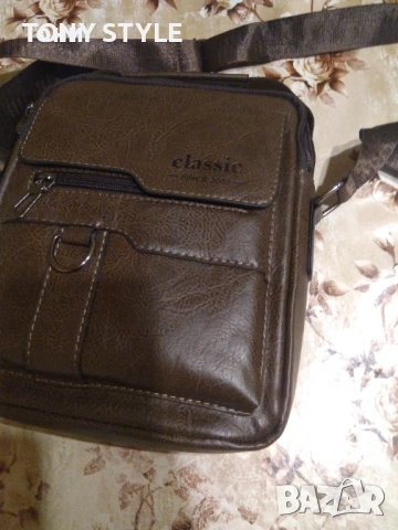 Classic Оригинал Нова Мъжка Кожена Чанта , снимка 6 - Чанти - 53435168