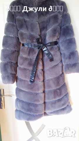 Палто с естествен косъм от чинчила, снимка 6 - Палта, манта - 43780571