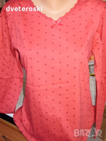 Дамска пижама с дълъг ръкав размер М, снимка 3 - Пижами - 22910950