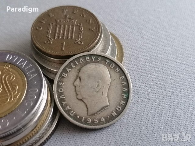 Монета - Гърция - 1 драхма | 1954г., снимка 2 - Нумизматика и бонистика - 40378609