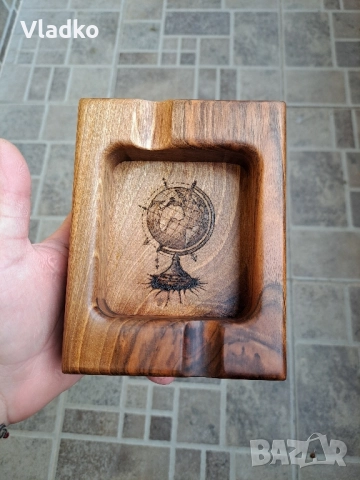 Дървен пепелник за пури , снимка 7 - Други стоки за дома - 52510906