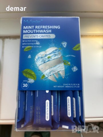 MySmile вода за уста без алкохол, 30 сашета за пътуване, снимка 7 - Други - 43751345