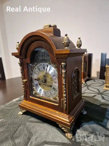 Прекрасен антикварен колекционерски холандски настолен каминен часовник , снимка 3 - Антикварни и старинни предмети - 49093939