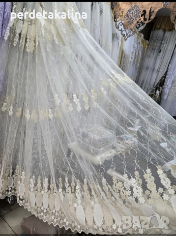 Пердета тюл с бродерия , снимка 3 - Пердета и завеси - 29444709
