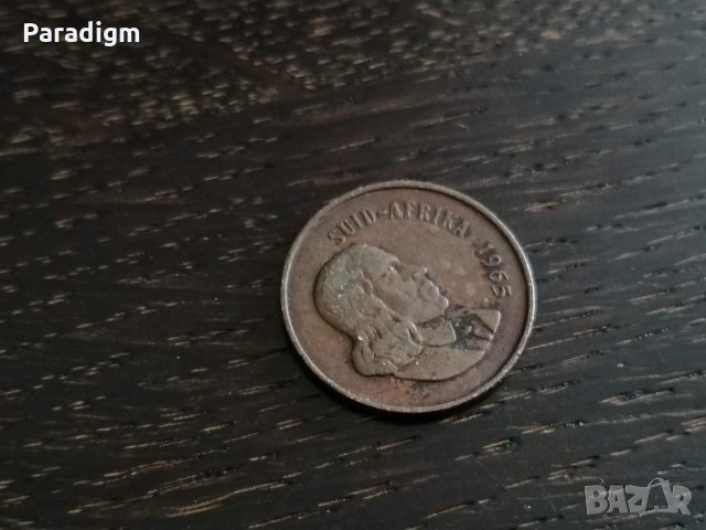 Монета - Южна Африка - 2 цента | 1965г., снимка 2 - Нумизматика и бонистика - 27666027