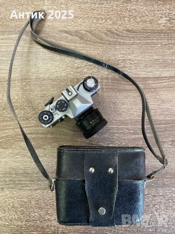 Винтидж 35мм огледално-рефлексен фотоапарат Zenit ET с оригинален калъф, снимка 12 - Антикварни и старинни предмети - 53259356
