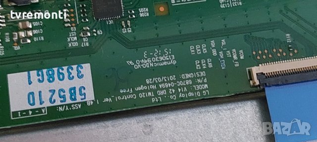 T-CONTROL BOARD 6870C-0469A 6871L-3398A for 42inc DISPLAY for, Akai AL4224SMART дисплей VES420UNDL-2, снимка 2 - Части и Платки - 39370904