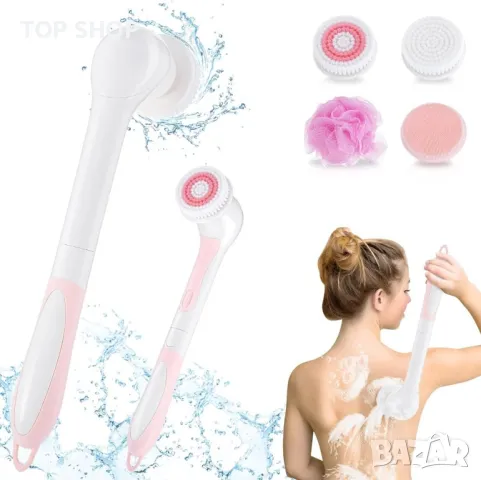 Ексфолираща козметична четка с 4 глави LSM1908 акумулаторна, снимка 7 - Маши за коса - 48494794