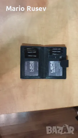 Луксозен  LEAS портфейл от естествена кожа, унисекс