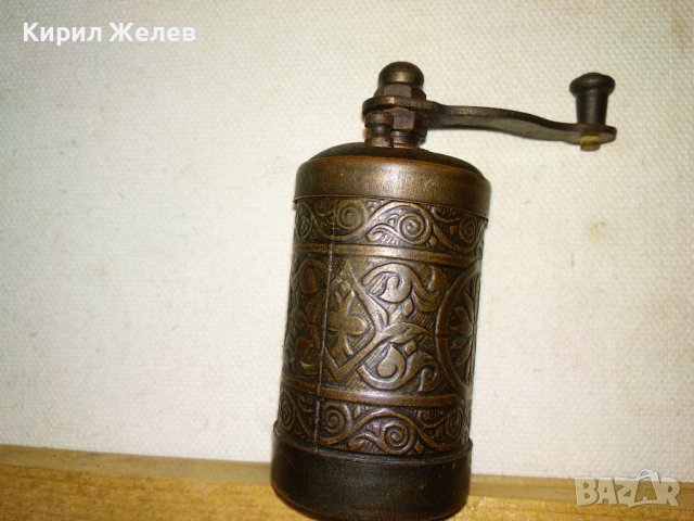 СТАРИННА БОГАТО ОРНАМЕНТИРАНА БРОНЗОВА МЕЛНИЧКА За ПОДПРАВКИ РЯДКА КРАСИВА За КОЛЕКЦИЯ ДЕКОР 41271, снимка 5 - Антикварни и старинни предмети - 43598125