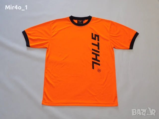 работна тениска stihl work риза потник блуза фанела горнище худи елек мъжка оранжева оригинална L