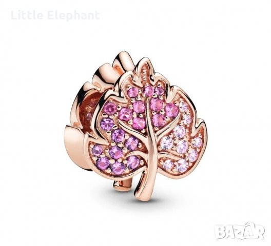 Елемент листо,Roșe Gold/ново