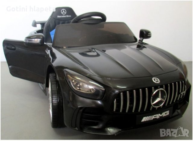 Акумулаторен КОЛА Mercedes GT R ,12V с меки гуми, снимка 11 - Детски велосипеди, триколки и коли - 33381705