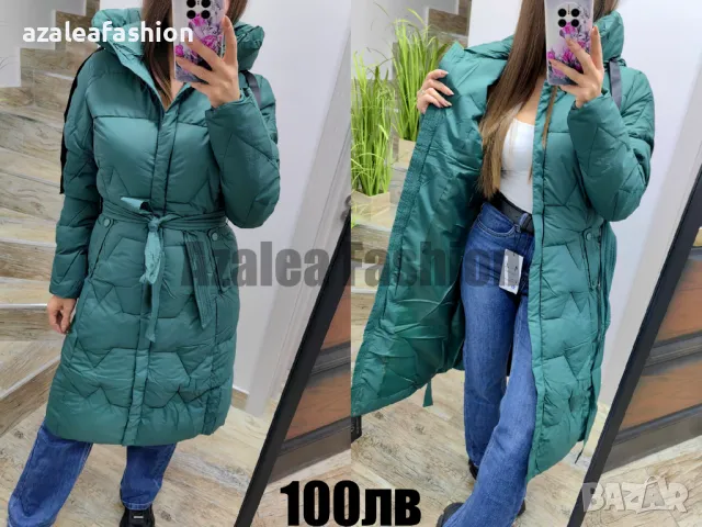 Дълго зимно яке цветове, снимка 4 - Якета - 47771316