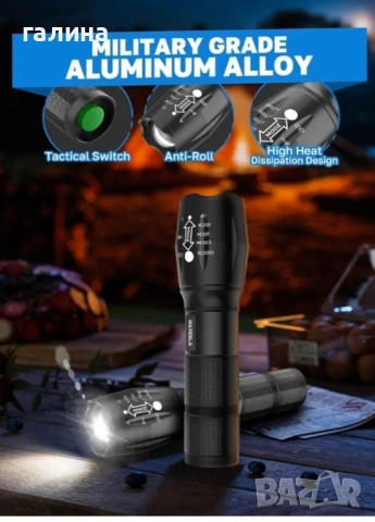 LED фенерче 2000 лумена, Maxesla Torches LED супер ярък фенер - 2 броя, снимка 7 - Други - 52553639