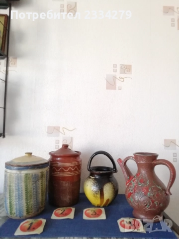 Стари гърнета делва,гевгир и други 100% автентични глинени съдове от бита. , снимка 10 - Антикварни и старинни предмети - 52157610