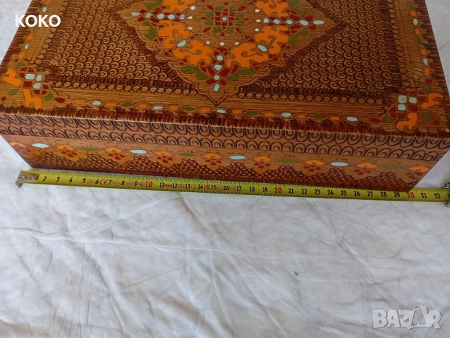 Стара Дървена Кутия , снимка 3 - Антикварни и старинни предмети - 51824323