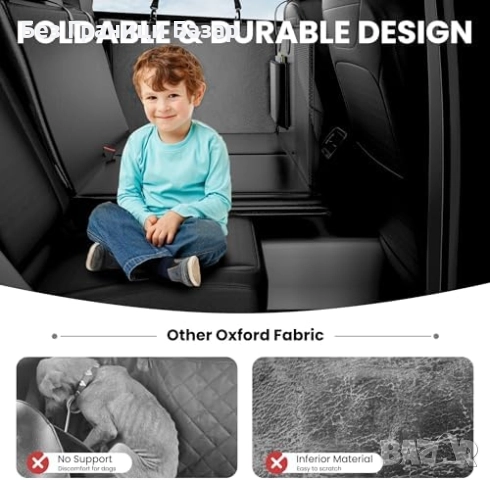 Нов протектор за задна седалка за куче черен, непромокаем, универсален, снимка 7 - За кучета - 51500459