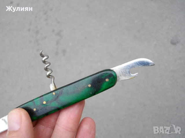 КОЛЕКЦИОНЕРСКО БЪЛГАРСКО ДЖОБНО НОЖЧЕ СЪРП И ЧУК Н, снимка 4 - Антикварни и старинни предмети - 51218658