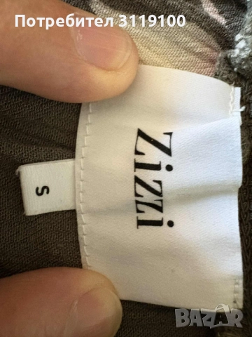 Сива блуза с елегантна кройка, на цветя, снимка 3 - Блузи с дълъг ръкав и пуловери - 51772415