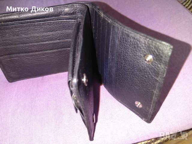 Италиански портфейл 125х100мм естествена кожа с много прегради за карти-документи, снимка 11 - Портфейли, портмонета - 37908425