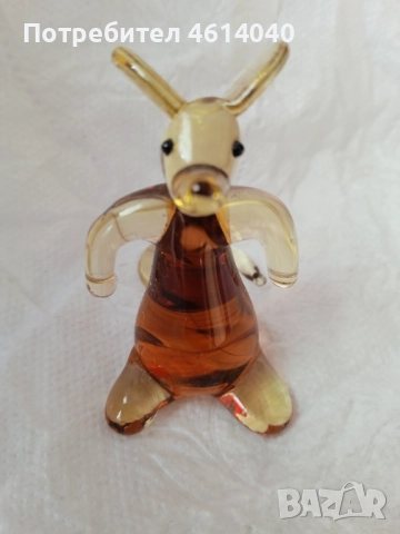 Стъклена фигурка фигурки Кон Куче, Мишка, Папагал, снимка 8 - Колекции - 52942452