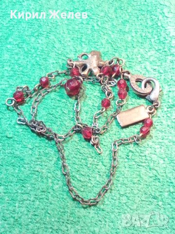 PILGRIM МАРКОВО СКЪПОЦЕННО БРОНЗОВО АРТ ДЕКО КОЛИЕ с ФАСЕТИРАН ГРАНАТ и ФИГУРАЛЕН МЕДАЛЬОН ФЕЯ 27919, снимка 14 - Колиета, медальони, синджири - 37095076