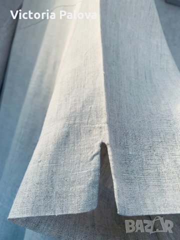 Голяма ленена риза-блуза ULLA POPKEN, снимка 8 - Ризи - 32502148