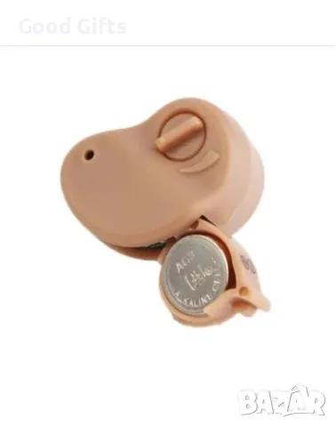 Дискретен Мини слухов апарат/слушалка хендсфрий XB-101,128 dB, 3 аксесоара, снимка 4 - Други - 47506889