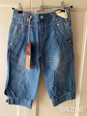 Детски Дънкови бермуди за момиче 116 см, снимка 1