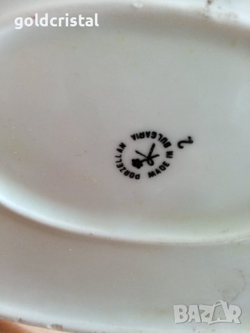 Стар български порцелан плато поднос , снимка 6 - Антикварни и старинни предмети - 40061697