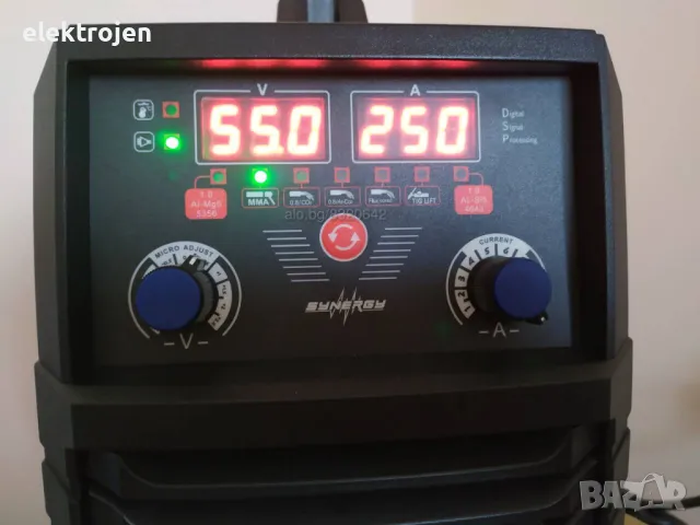 Телоподаващо 250 PROFESSIONAL Синергичен Заваръчен / Телоподаващ апарат за Алуминий MIG MMA TIG 250 