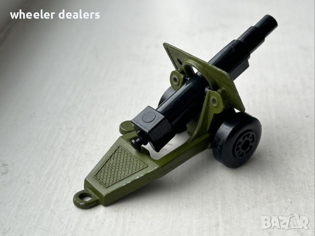 Метална количка - военно оръдие - топ Matchbox Field Gun 1/64, снимка 5 - Колекции - 40380393